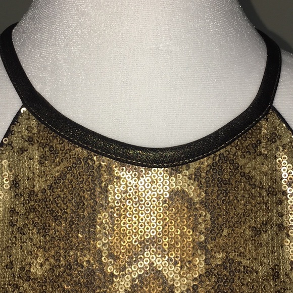 Sequined cocktail dress by Cache in stunning reptile design, size 4. - Picture 4 of 11